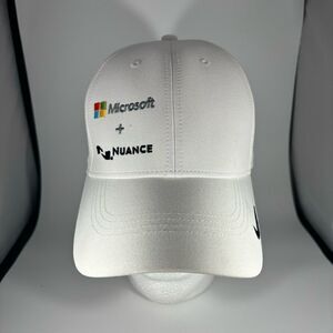 Nike Legacy 91 Microsoft + Nuance Baseball Cap Adjustable Dri Fit-White Men OSFA
